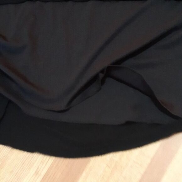 Le chateau Black Long Ruched Knit Formal Dress XXS - Picture 10 of 15